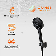 Смеситель для ванны Orange Mia M34-300B Черный-11