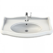 Комплект мебели для ванной Opadiris Лоренцо 100 Белый матовый со светильником Изабель Бронза-4
