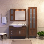 Комплект мебели для ванной Opadiris Мираж 100 Светлый орех-1