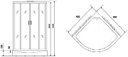 Душевая кабина Niagara Luxe NG-7715WBK 90x90 без гидромассажа-3