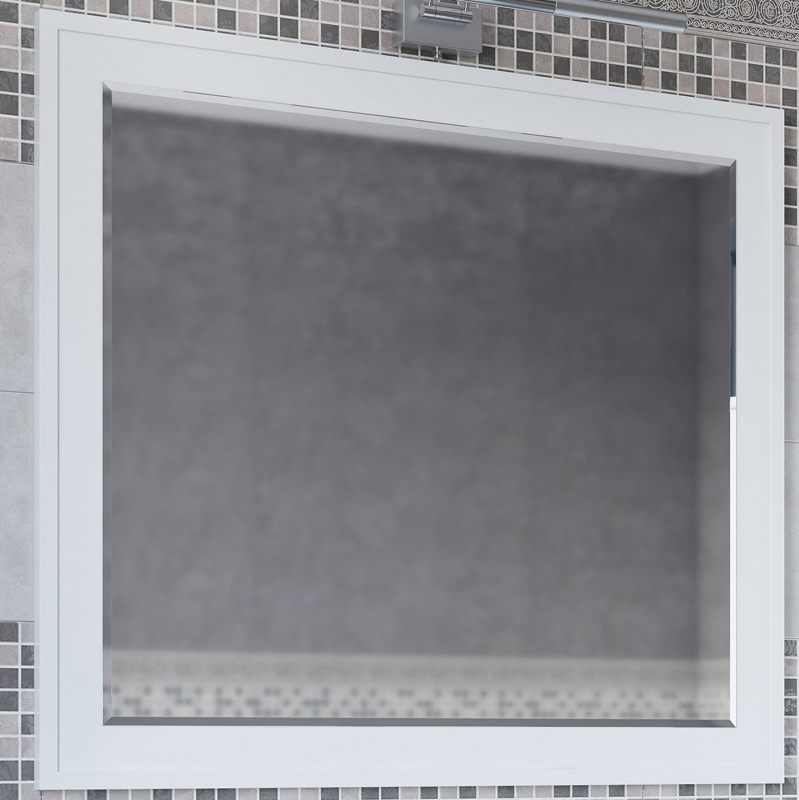 Зеркало Sanflor Модена 105 С04611 Белое пенал подвесной серый матовый r sanflor модена c02732