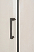 Душевая дверь в нишу Orange E02-120TB 120 профиль Черный стекло прозрачное-6