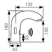 Смеситель для раковины Kaiser Sensor 38421 Хром-1