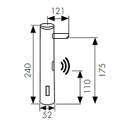 Смеситель для раковины Kaiser Sensor 38521 Хром-1