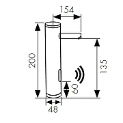 Смеситель для раковины Kaiser Sensor 38511 Хром-1