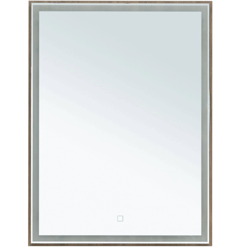 Зеркало Aquanet Nova Lite 60 249510 с подсветкой Дуб рустикальный зеркало для ванной комнаты зов женева дуб медовый 60