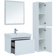 Комплект мебели для ванной Aquanet Nova Lite 75 242296 подвесной Белый-12