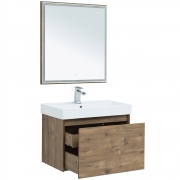 Комплект мебели для ванной Aquanet Nova Lite 75 254217 подвесной Дуб рустикальный-7