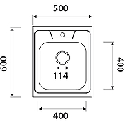 Кухонная мойка Kaiser KSS-6050 Хром-6