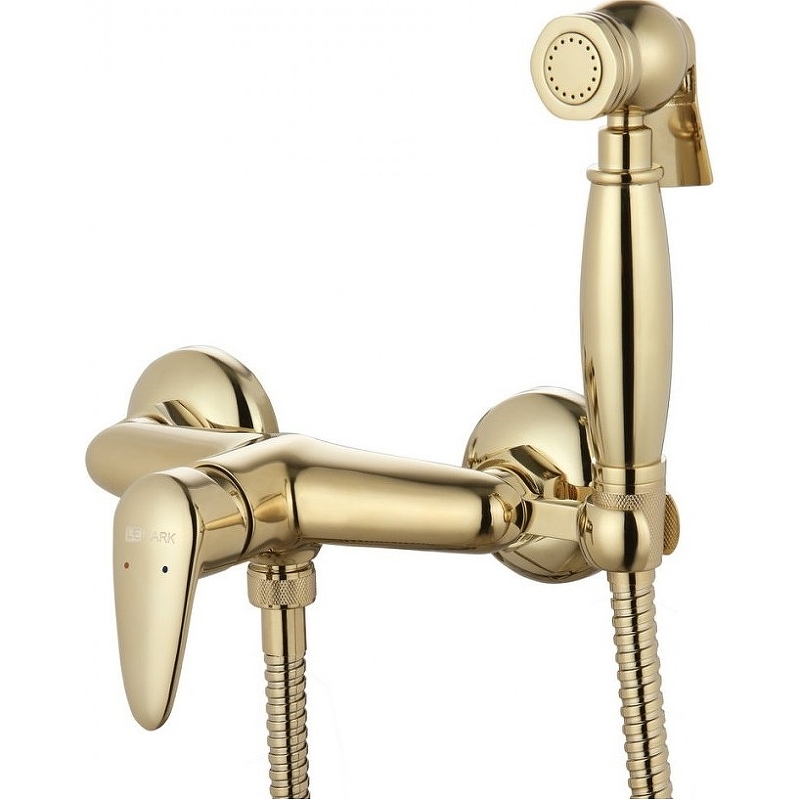 Гигиенический душ со смесителем Lemark Pramen LM3318G Золото гигиенический душ со смесителем lemark pramen lm3318g золото
