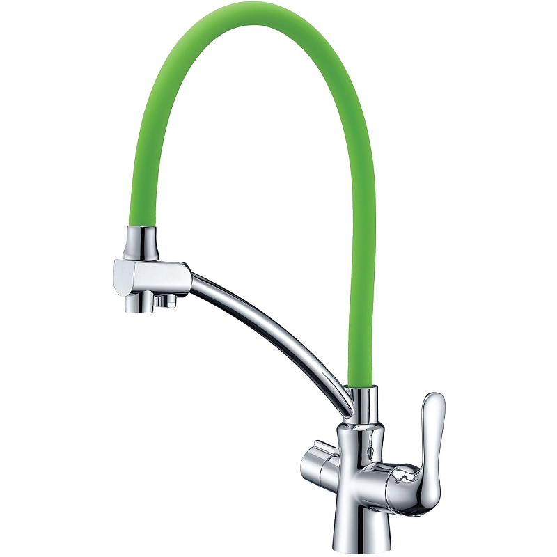 Смеситель для кухни Lemark Comfort LM3070C-Green Хром Зеленый смеситель для кухни с подключением к фильтру с питьевой водой lemark comfort lm3070c