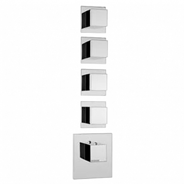 Смеситель для душа Bossini Cube Outlets Z032208.030 с термостатом Хром цена и фото