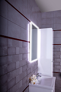 Зеркало Бриклаер Вега 55 4627125414206 с подсветкой с бесконтактным выключателем и часами-5
