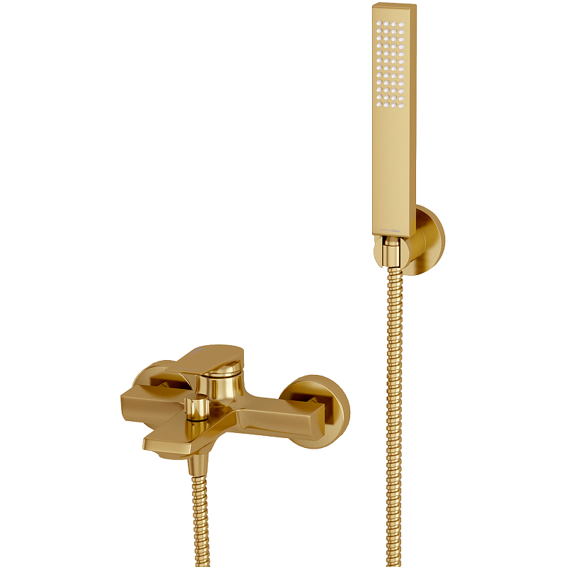 цена Смеситель для ванны WasserKRAFT Aisch 5501 Золото матовое