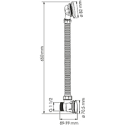 Слив-перелив WasserKRAFT Aisch A203 click-clack Золото матовое-3