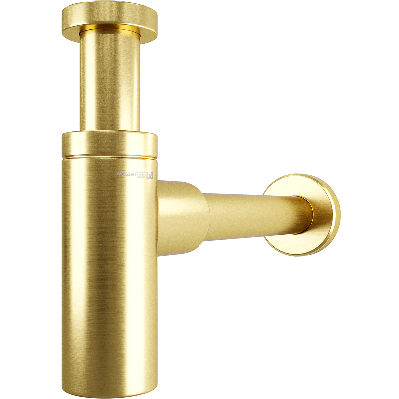 Сифон для раковины WasserKRAFT Aisch A170 Золото матовое wasserkraft a170 сифон для раковины матовое золото