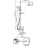 Душевая система WasserKRAFT Aisch A15501 Золото матовое-7