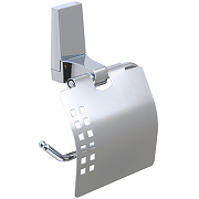 Держатель туалетной бумаги WasserKRAFT Lopau K-6025 с крышкой Хром