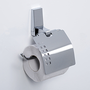 Держатель туалетной бумаги WasserKRAFT Lopau K-6025 с крышкой Хром-1