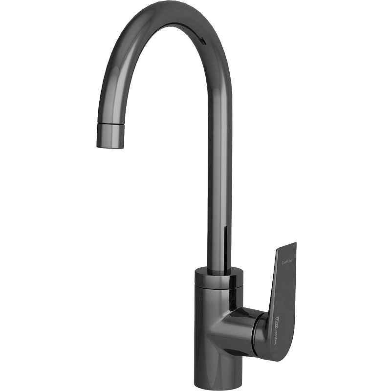 Смеситель для кухни WasserKRAFT Wiese 8407 Оружейная сталь смеситель для ванны wasserkraft wiese 8401 9062827