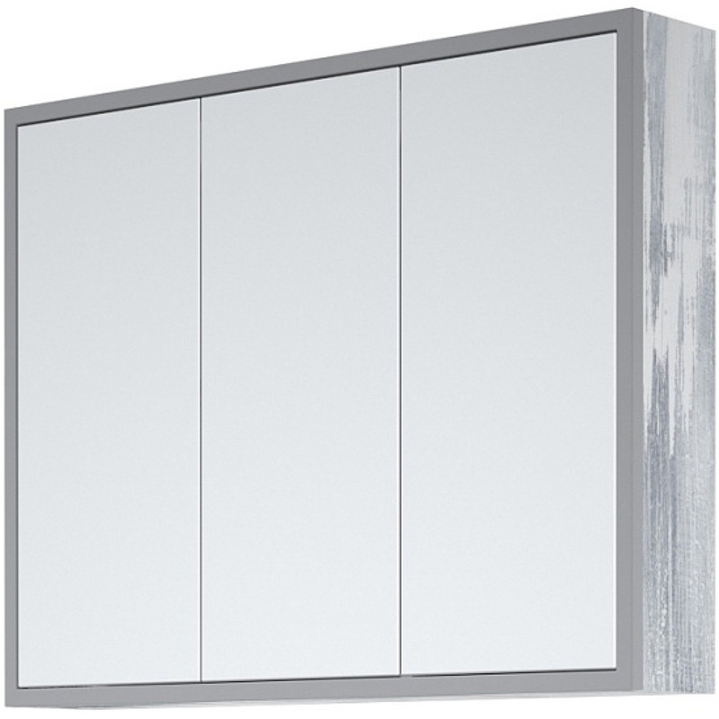 Зеркальный шкаф Corozo Айрон 90 SD-00000281 Серый зеркальный шкаф 60х70 см антик черный corozo айрон sd 00000278