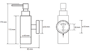 Дозатор для жидкого мыла Bemeta Omega 104109012 Хром-1