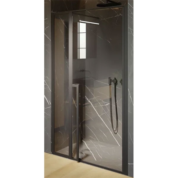 цена Душевая дверь Riho Lucid GD104 110 G005004121 (GD111B000) профиль Черный стекло прозрачное