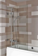 Шторка на ванну Riho Scandic M109V 90 GX0605201 L профиль Хром стекло прозрачное-1