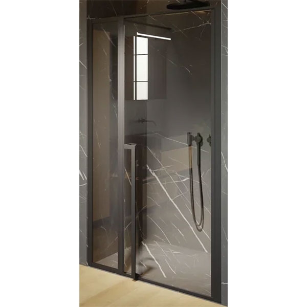 Душевая дверь Riho Lucid GD104 120х10 G005005121 (GD112B000) профиль Черный стекло прозрачное цена и фото