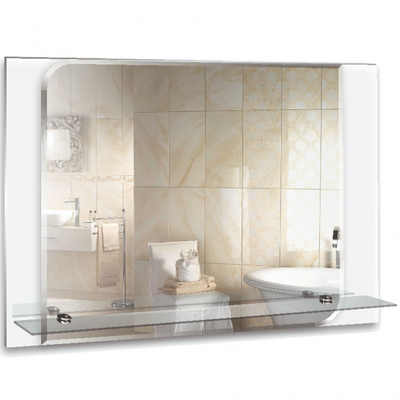 Зеркало Mixline Престиж Венеция 74 537410 с полкой стекло Лакобель зеркало в ванную комнату с полкой полуовальное 35×50 см