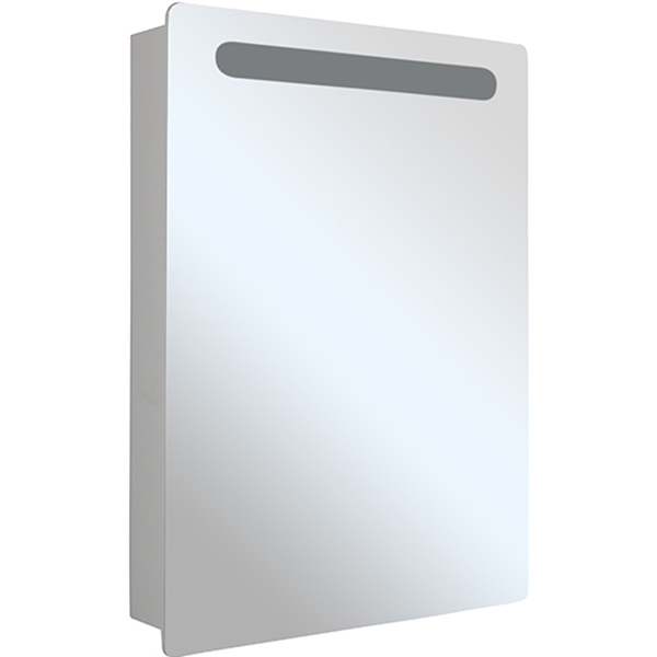 Зеркальный шкаф Mixline Стив 60 L 536802 с подсветкой Белый зеркальный шкаф aquaton америна 60 l 1a135302am01l с подсветкой белый