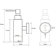 Дозатор для жидкого мыла Bemeta Neo 104109015 Нержавеющая сталь-3