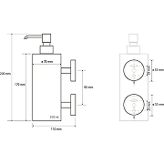 Дозатор для жидкого мыла Bemeta Neo 104109035 Нержавеющая сталь-2
