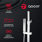Душевая система Agger Great A2893300 Хром-12