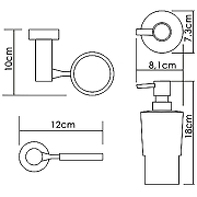 Дозатор для жидкого мыла WasserKRAFT K-28299 Хром-2