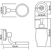 Дозатор для жидкого мыла WasserKRAFT K-24199 Хром-2