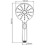 Ручной душ WasserKRAFT A127 Хром-4