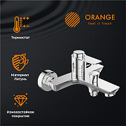Душевая система Orange T19-944cr с термостатом Хром-10