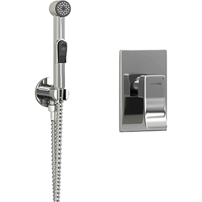 Гигиенический душ со смесителем WasserKRAFT Aller A010656 Хром гигиенический душ со смесителем wasserkraft a08657 никель
