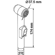 Гигиенический душ со смесителем WasserKRAFT Aller A010656 Хром-5