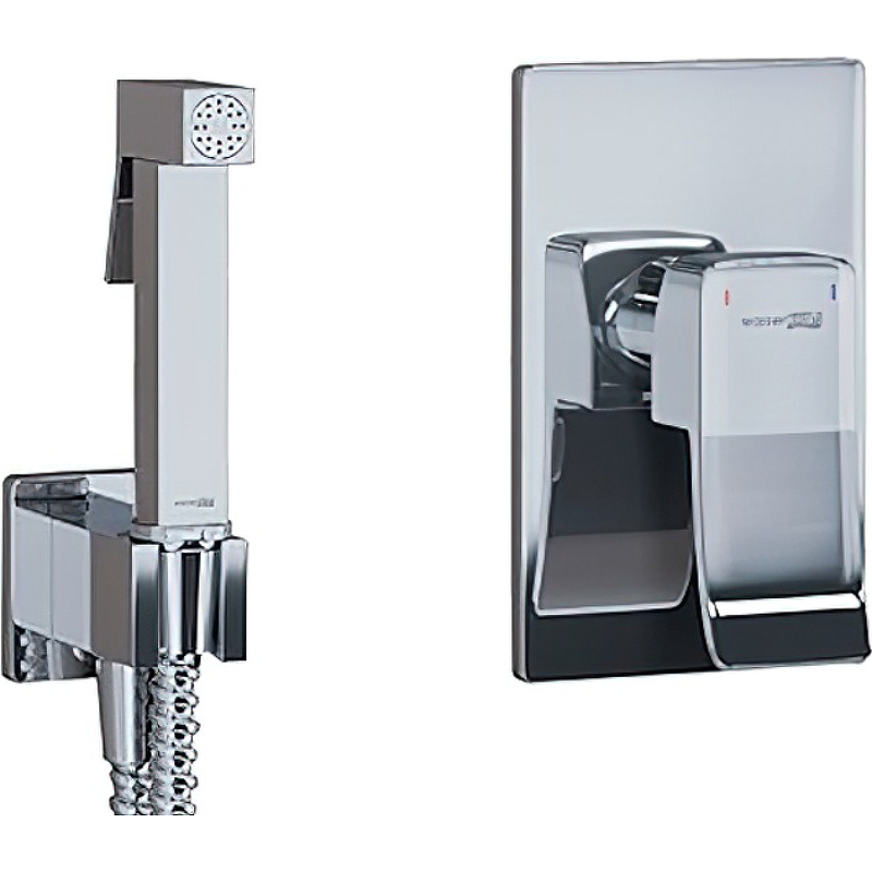 Гигиенический душ со смесителем WasserKRAFT Aller A106156 Хром гигиенический душ со смесителем wasserkraft a70138 хром