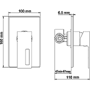 Гигиенический душ со смесителем WasserKRAFT Alme A01556 Хром-5