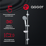 Комплект смесителей Agger Beauty A2631100 Хром-12