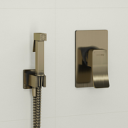 Гигиенический душ со смесителем WasserKRAFT Exter A01652 Бронза-2