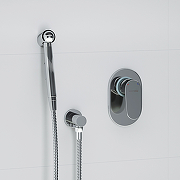 Гигиенический душ со смесителем WasserKRAFT Donau A15356 Хром-2