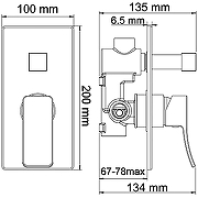 Душевая система WasserKRAFT Aller A14131 Хром-3