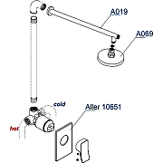 Душевая система WasserKRAFT Aller A12669 Хром-2