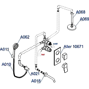 Душевая система WasserKRAFT Aller A171668 Хром-2