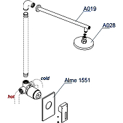 Душевая система WasserKRAFT Alme A12528 Хром-2