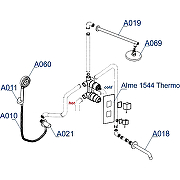Душевая система WasserKRAFT Alme A171519 Thermo с термостатом Хром-2